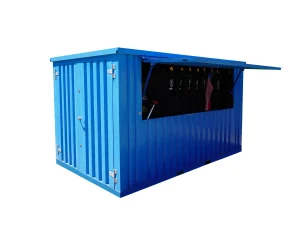 Contenedor Barra Desmontable 4×2 metros XL Azul RAL 5015