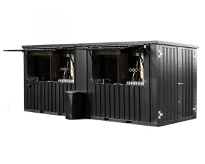 Contenedor Barra Desmontable 6×2 metros XL Negro RAL 9005