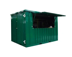 Contenedor Barra Desmontable XL 3×2 m Verde RAL 6016