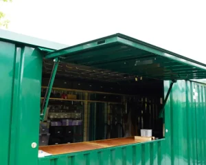 Contenedor Barra Desmontable XL 3×2 m Verde RAL 6016