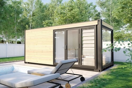 V7 6X2M CABINA SAUNA CONTENEDOR